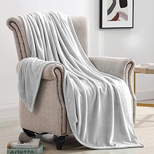 Suchtale Fleece Blanket (Throw Size 50x60 Ash Grey) Plush Fuzzy Lightweight Throw, Super Soft Mic... | Amazon (US)