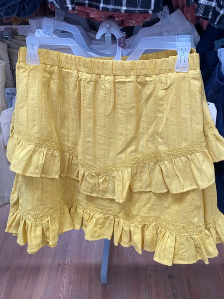 Darling yellow skirt at Walmart perfect for spring and summer! 