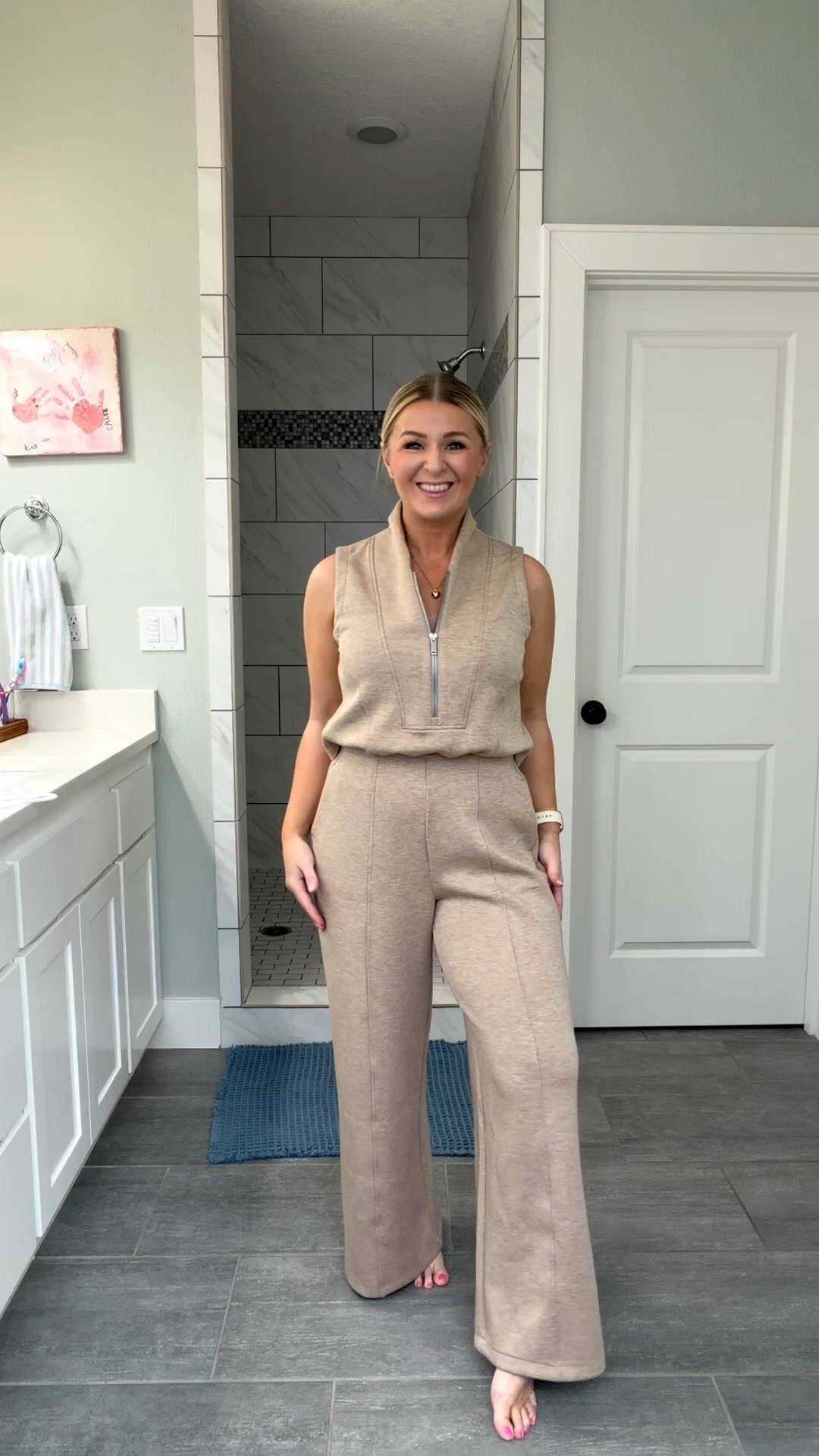 The Spanx AirEssentials Jumpsuit might be the easiest outfit you wear all spring. Chic, insanely comfortable, and perfect for travel, errands, or the ball field.

Wearing a small petite


#gifted @Spanx 

#LTKSpringSale #LTKOver40 #LTKPetite