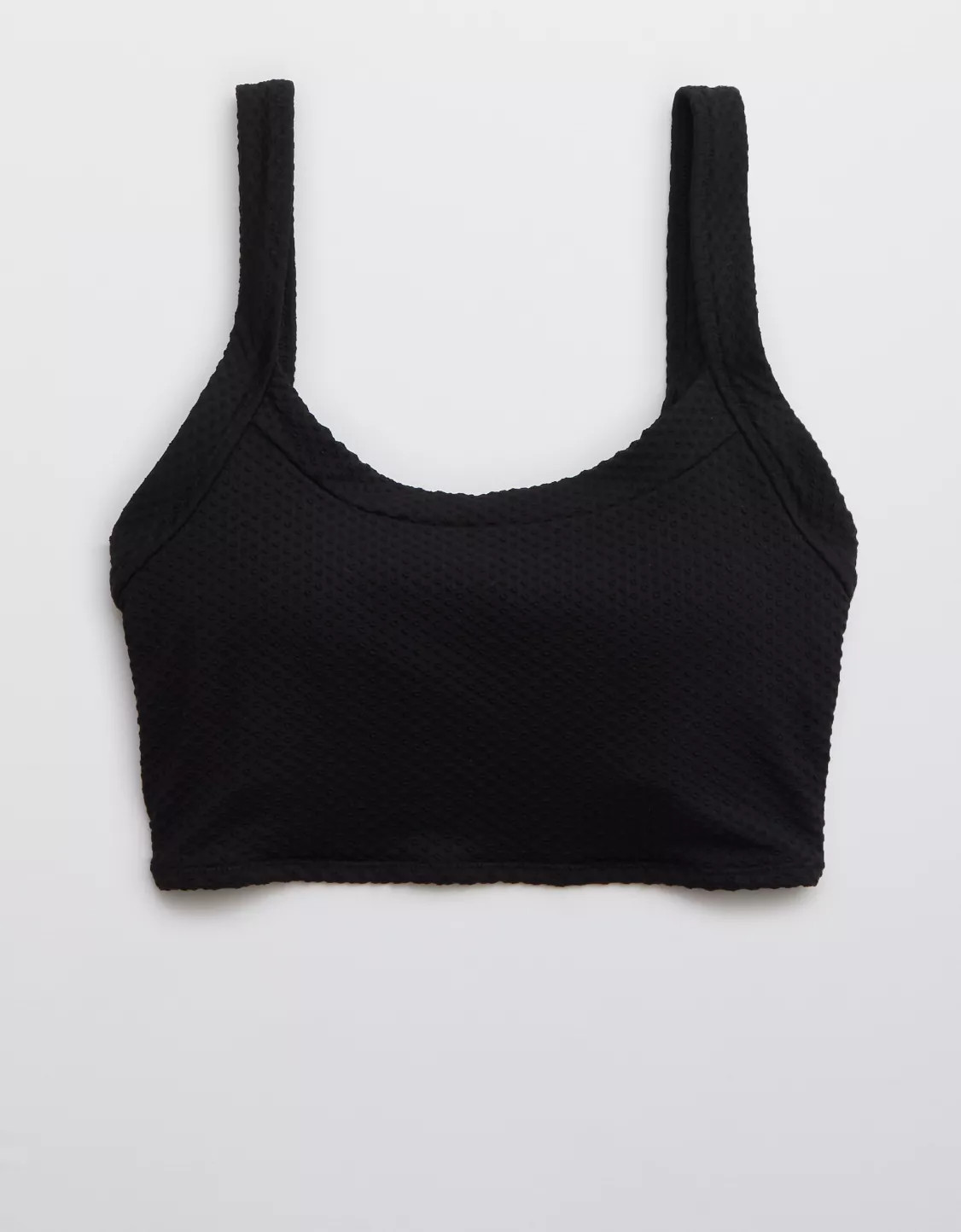 Aerie Jacquard Longline Scoop Bikini Top | American Eagle Outfitters (US & CA)