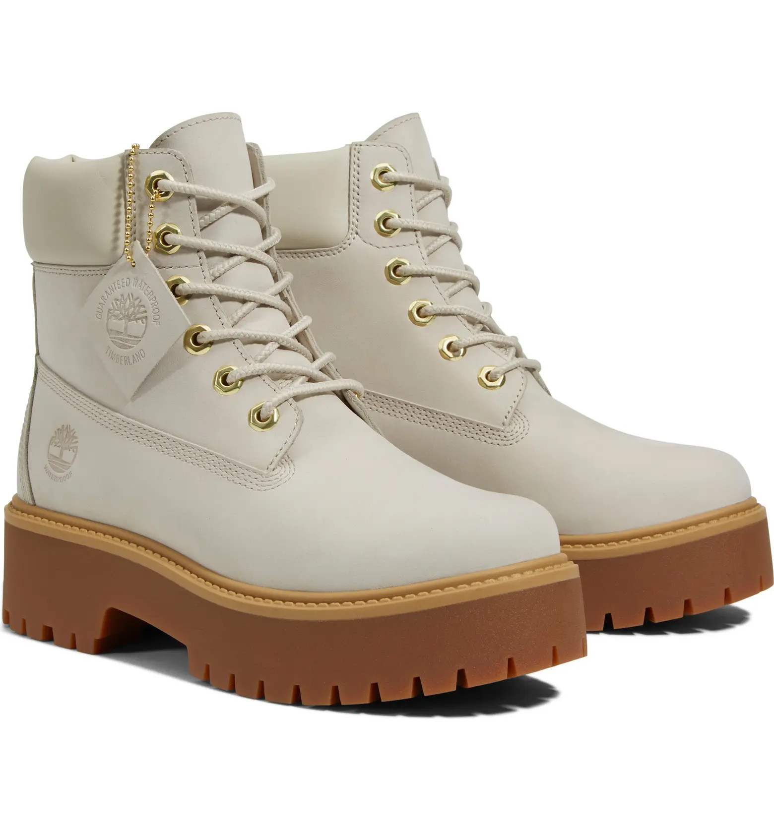 Timberland Stone Street 6-Inch Waterproof Lace-Up Leather Boot (Women) | Nordstrom | Nordstrom