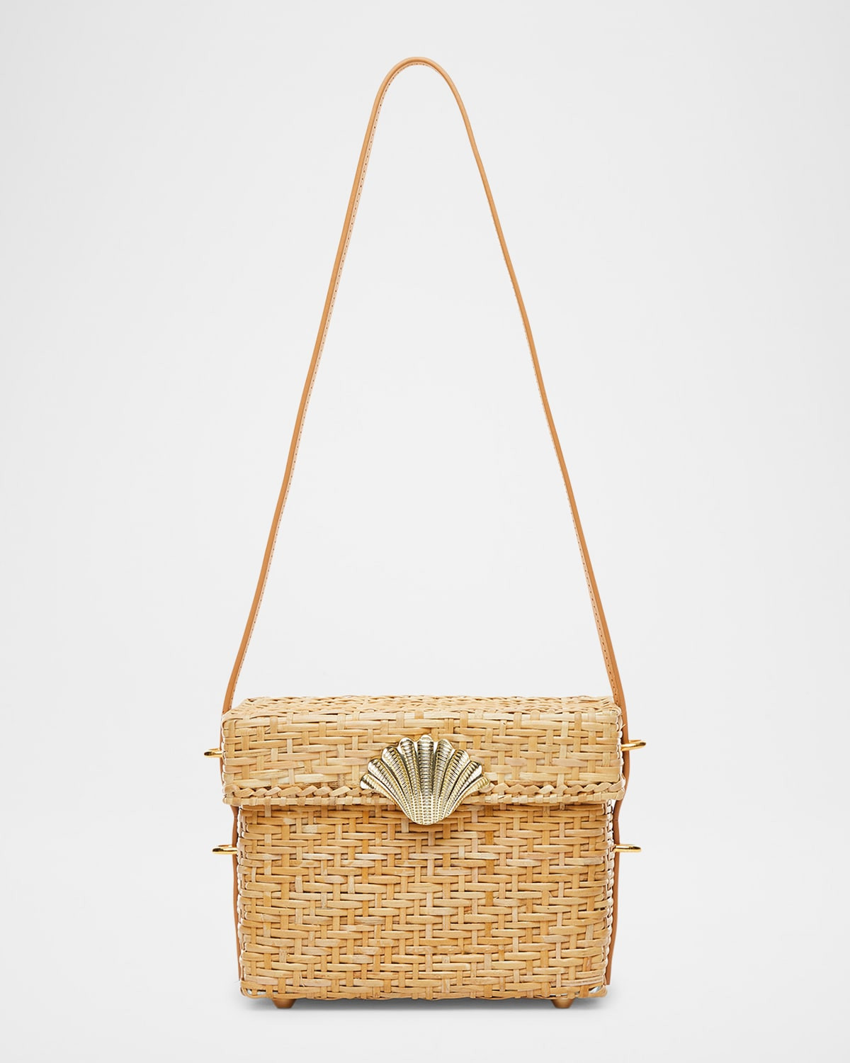 The Box Rattan Shoulder Bag | Neiman Marcus