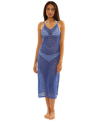 BeccaWomen's Crochet Scoop Neck Cover-Up Dress | Macy's