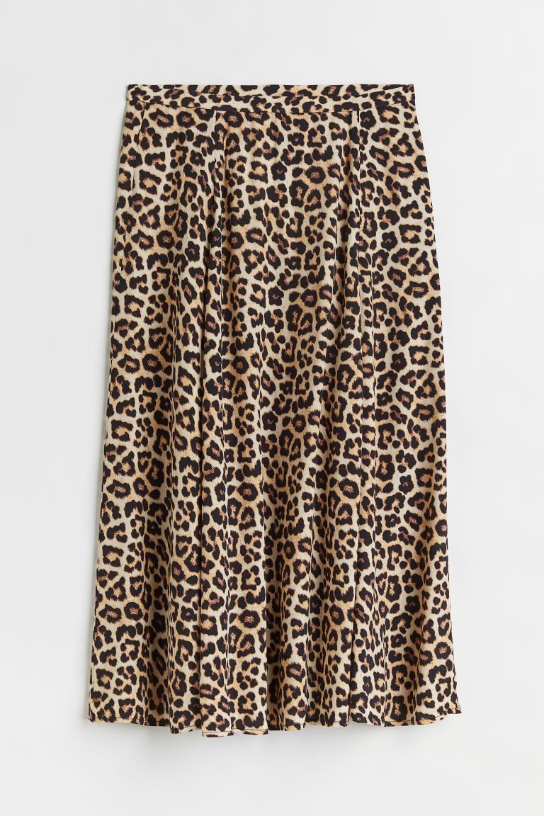 H & M - Patterned Skirt - Orange | H&M (US)
