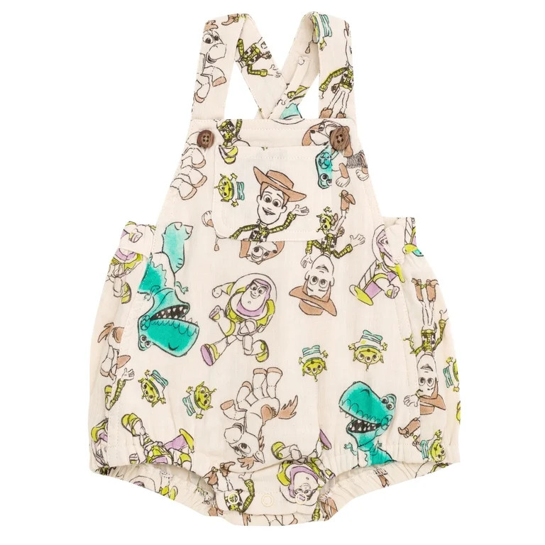 Disney Toy Story Woody Buzz Lightyear Slinky Dog Cotton Gauze Matching Family Short Overalls Newb... | Walmart (US)