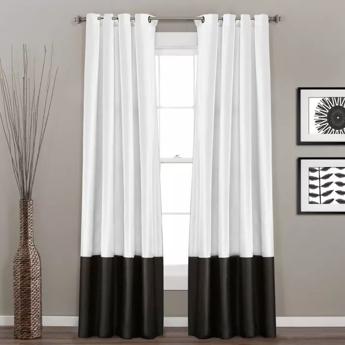 Set of 2 Prima Light Filtering Window Curtain Panels - Lush Décor | Target