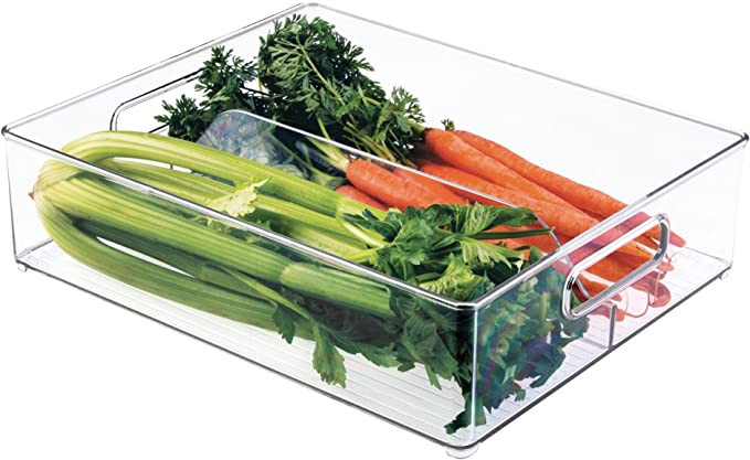 InterDesign Fridge Binz Deep Split Bin in Clear | Amazon (US)