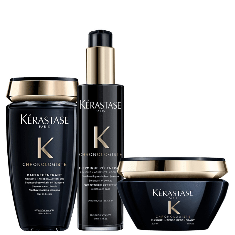 Kit Kérastase Chronologiste Regeneração (3 Produtos) | Beleza Na Web (BR)