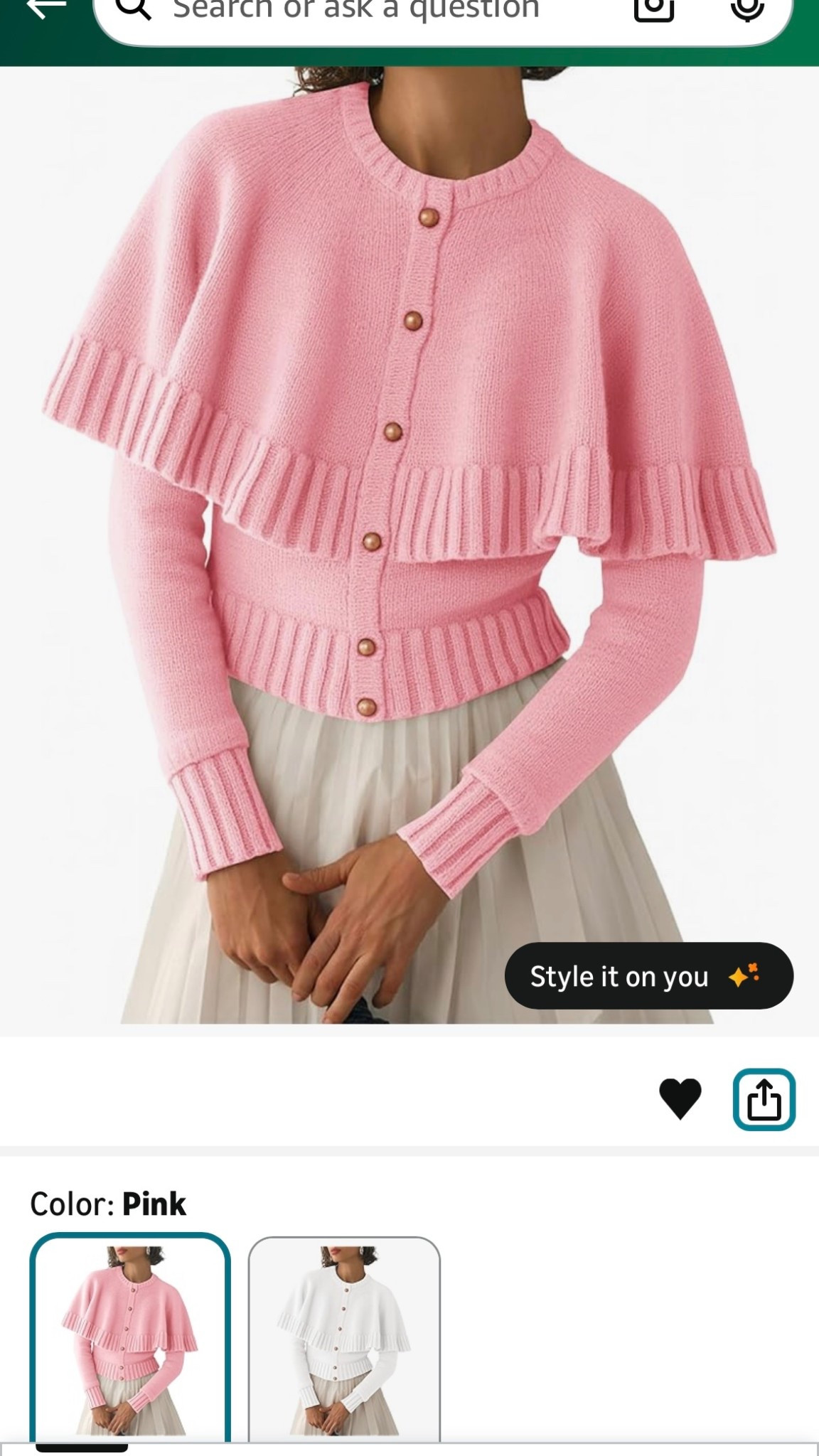 Cropped sweater 

#LTKHoliday #LTKGiftGuide #LTKSeasonal