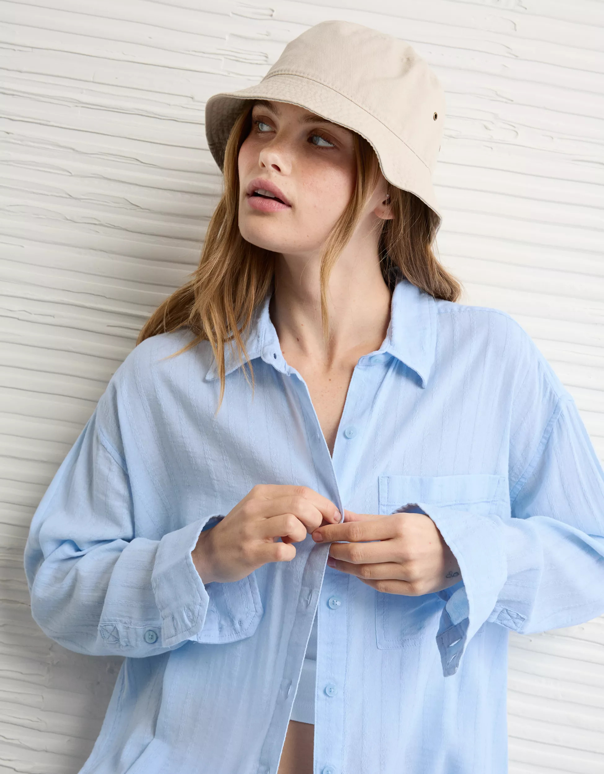 AE Perfect Button-Up Shirt | American Eagle Outfitters (US & CA)