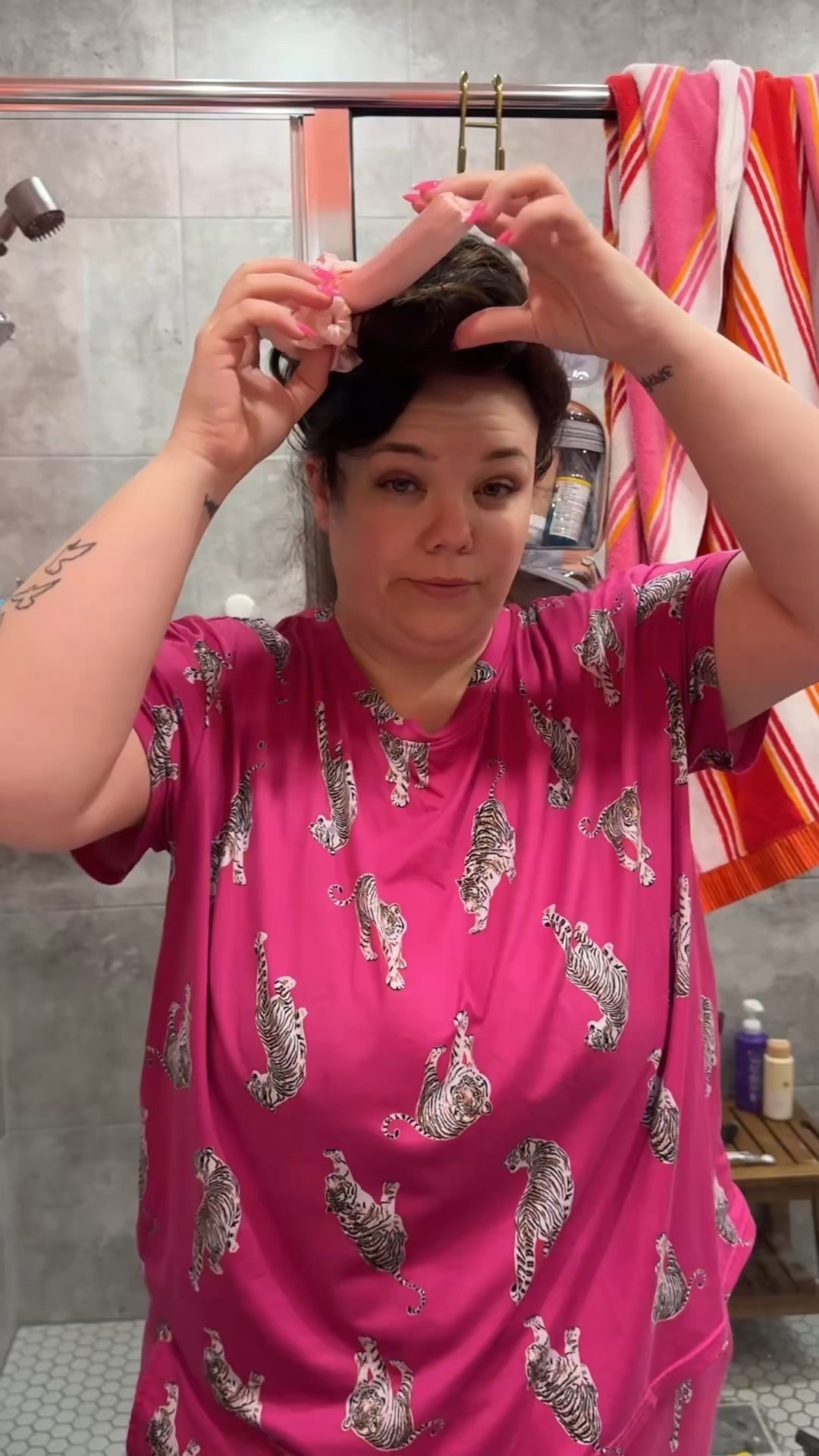 Note to self- headless curlers go on mostly DRY hair! Momma was exhausted last night 😭 thankfully we slept and are so ready for today!

#LTKPlusSize #LTKmomlife #LTKgrwm