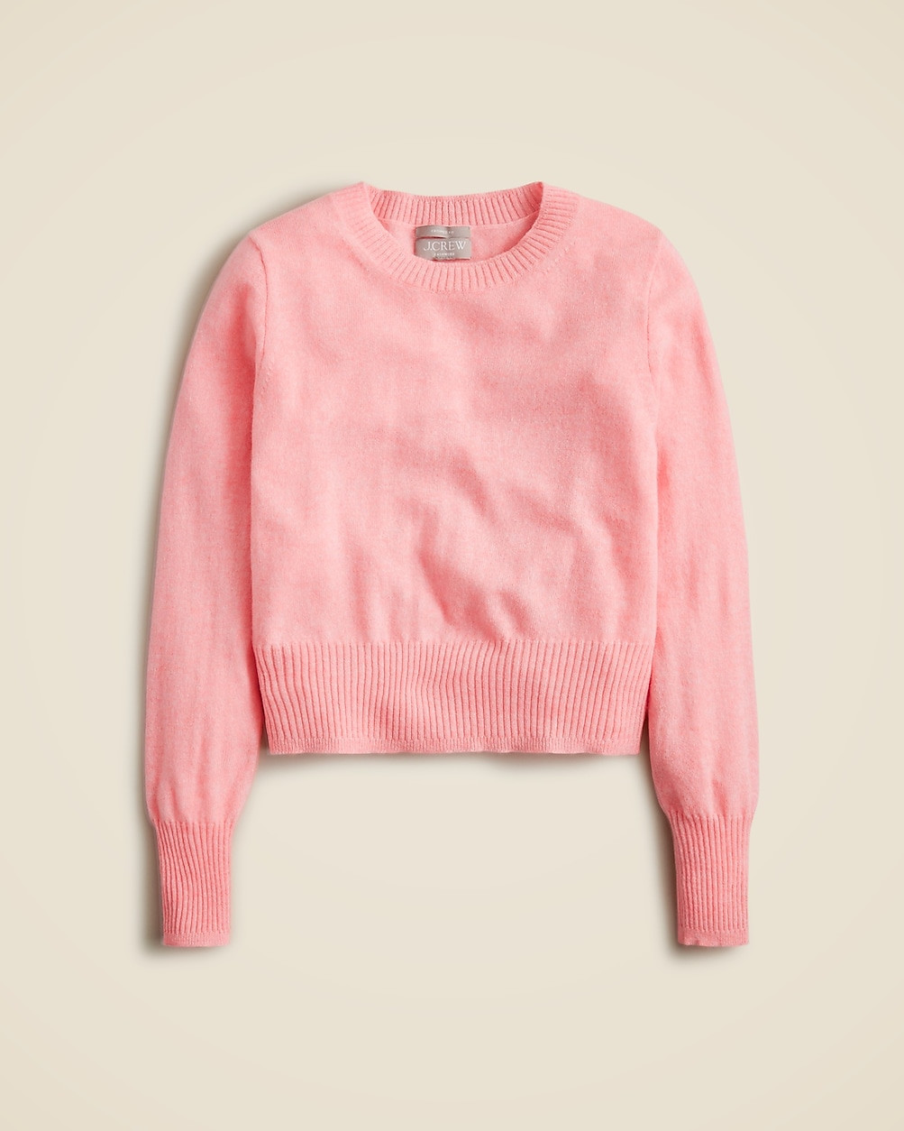 Cashmere shrunken crewneck sweater | J. Crew US