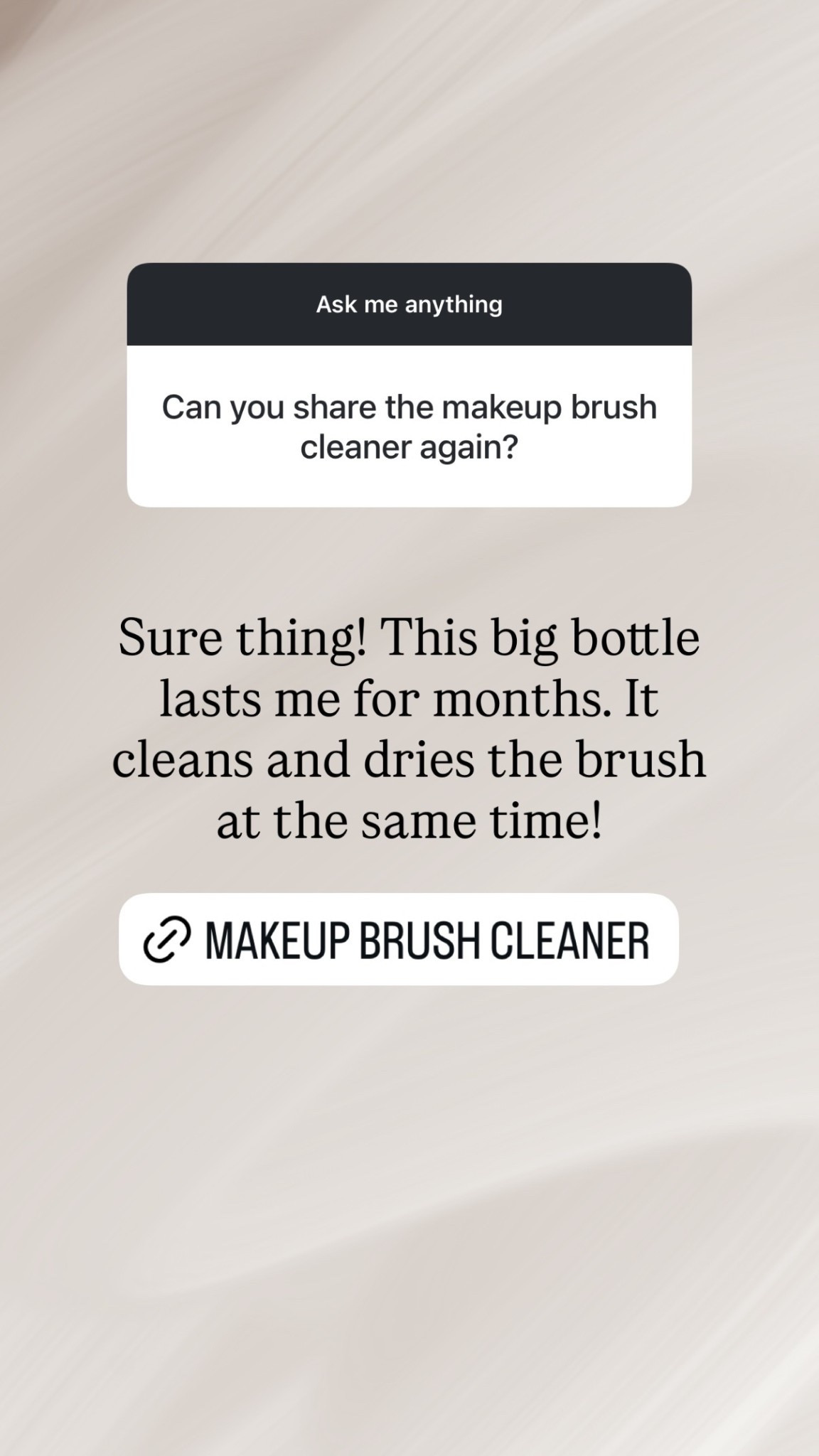 Fave makeup brush cleaner! This big bottle lasts me for months. It cleans and dries the brush at the same time!

#LTKBeauty