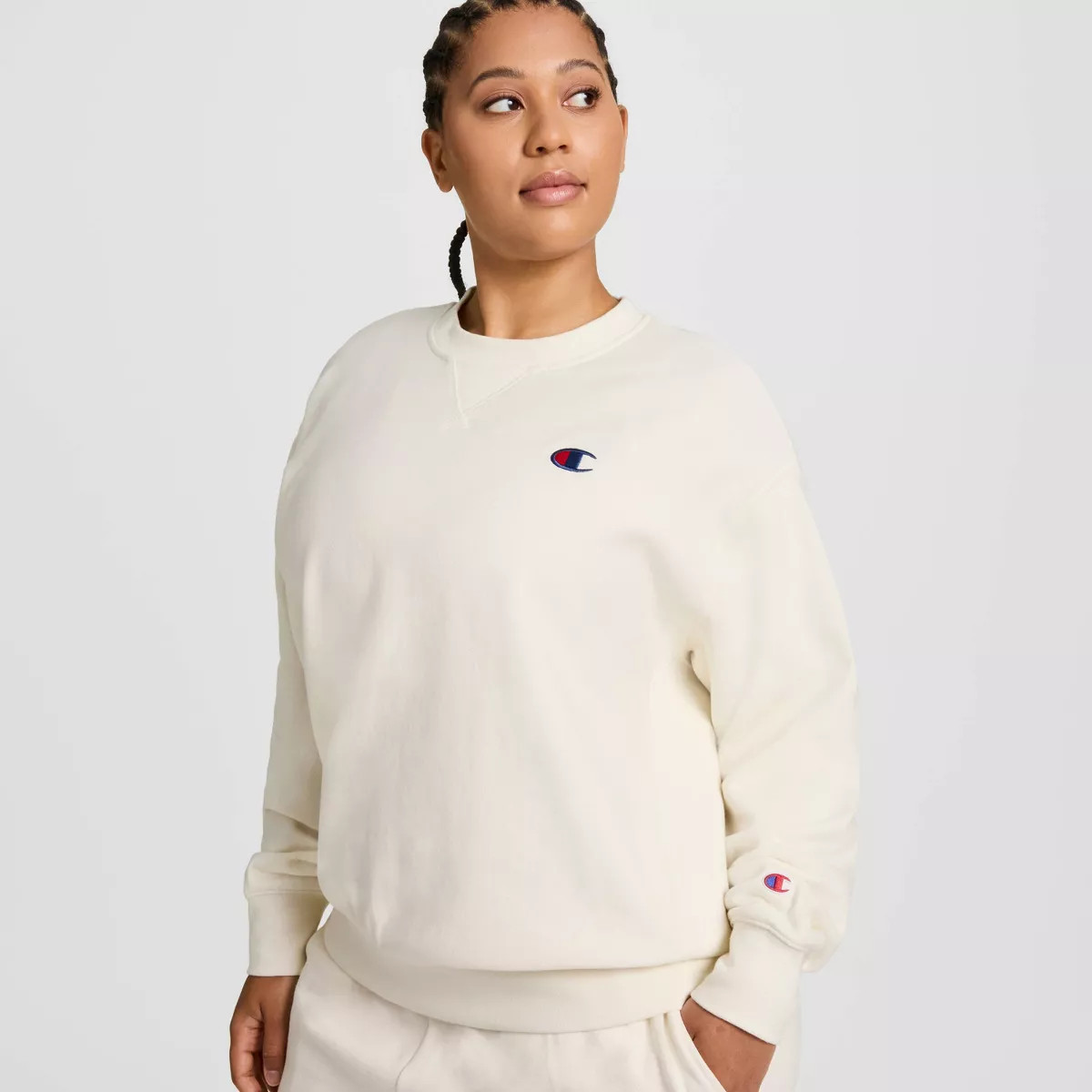 Champion Women's Fleece Pullover Sweatshirt - Blue XL | Target
