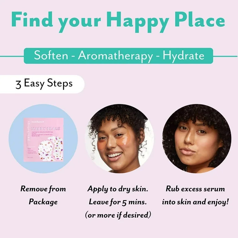 Patchology Moodpatch Happy Place Eye Gels Under Eye Mask Skin Care for Puffiness and Wrinkles | Walmart (US)