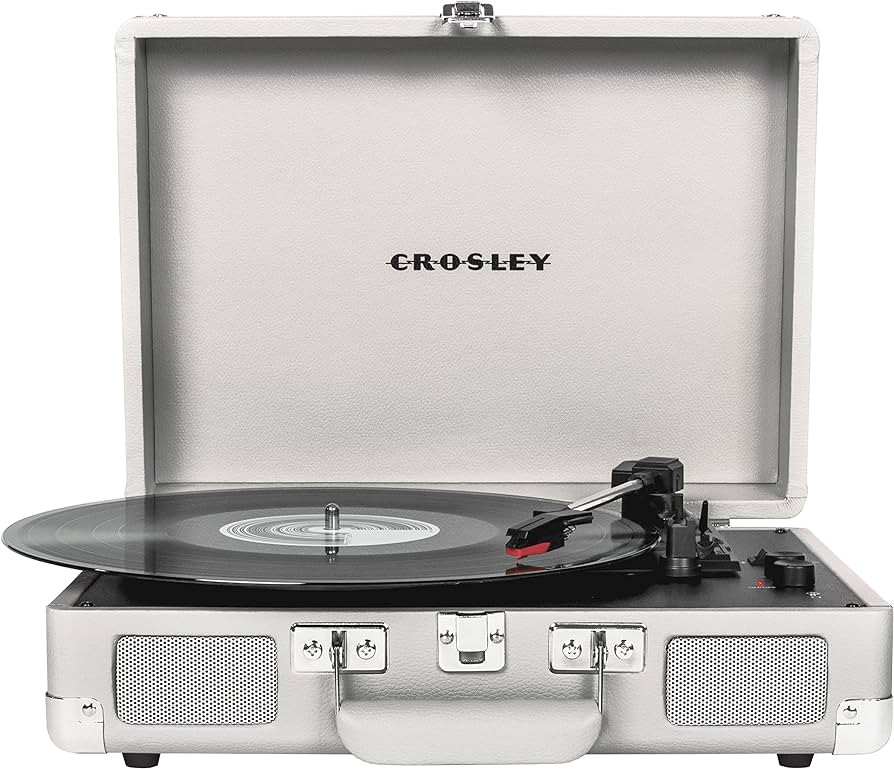 Crosley CR8005F-WS Cruiser Plus Vintage 3-Speed Bluetooth in/Out Suitcase Vinyl Record Player Tur... | Amazon (US)