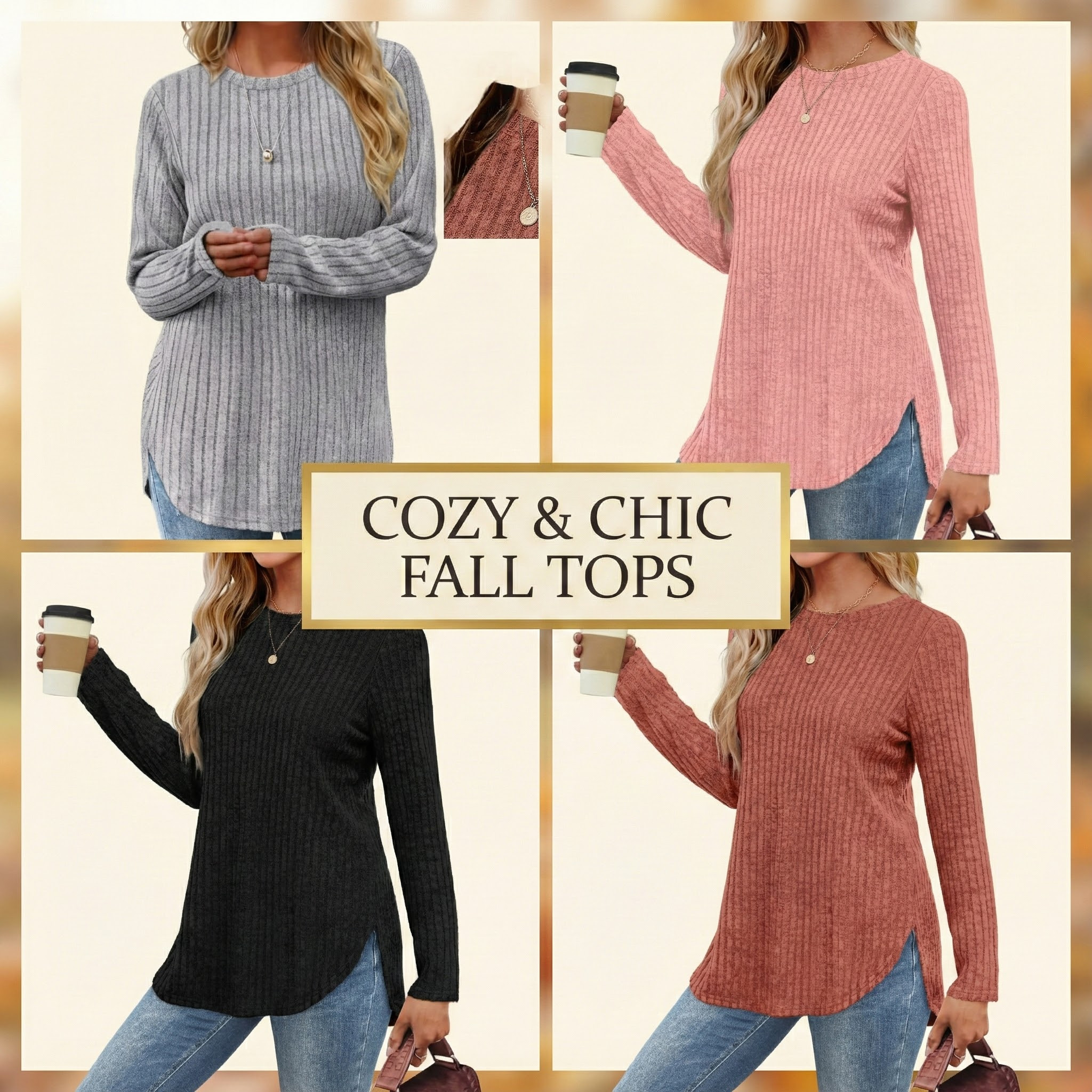 Get ready for cozy season with these must-have lightweight tunic sweaters that are perfect for layering or wearing on their own! These ribbed crew neck tops feature a flattering curved hemline that pairs flawlessly with your favorite leggings or jeans, making them the ultimate go-to for coffee runs, errands, or a casual office look. Available in stunning autumn shades like rust, soft pink, grey, and classic black, this dressy yet casual pullover is the versatile staple your fall wardrobe has been waiting for. ✨🍂

#LTKSeasonal #LTKunder50 #fallfashion #sweaterweather #tunic #amazonfashion #casualstyle #outfitinspo #falloutfits #leggingsfriendly 

 #LTKGiftGuide #LTKHoliday