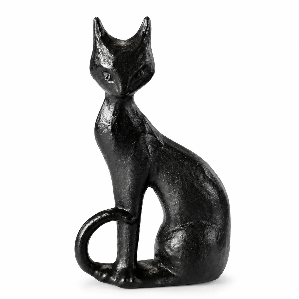 Clearance! Halloween Black Cat Figurine, Sculpted Bronze Style Cat Statue, Vintage Gothic Hallowe... | Walmart (US)