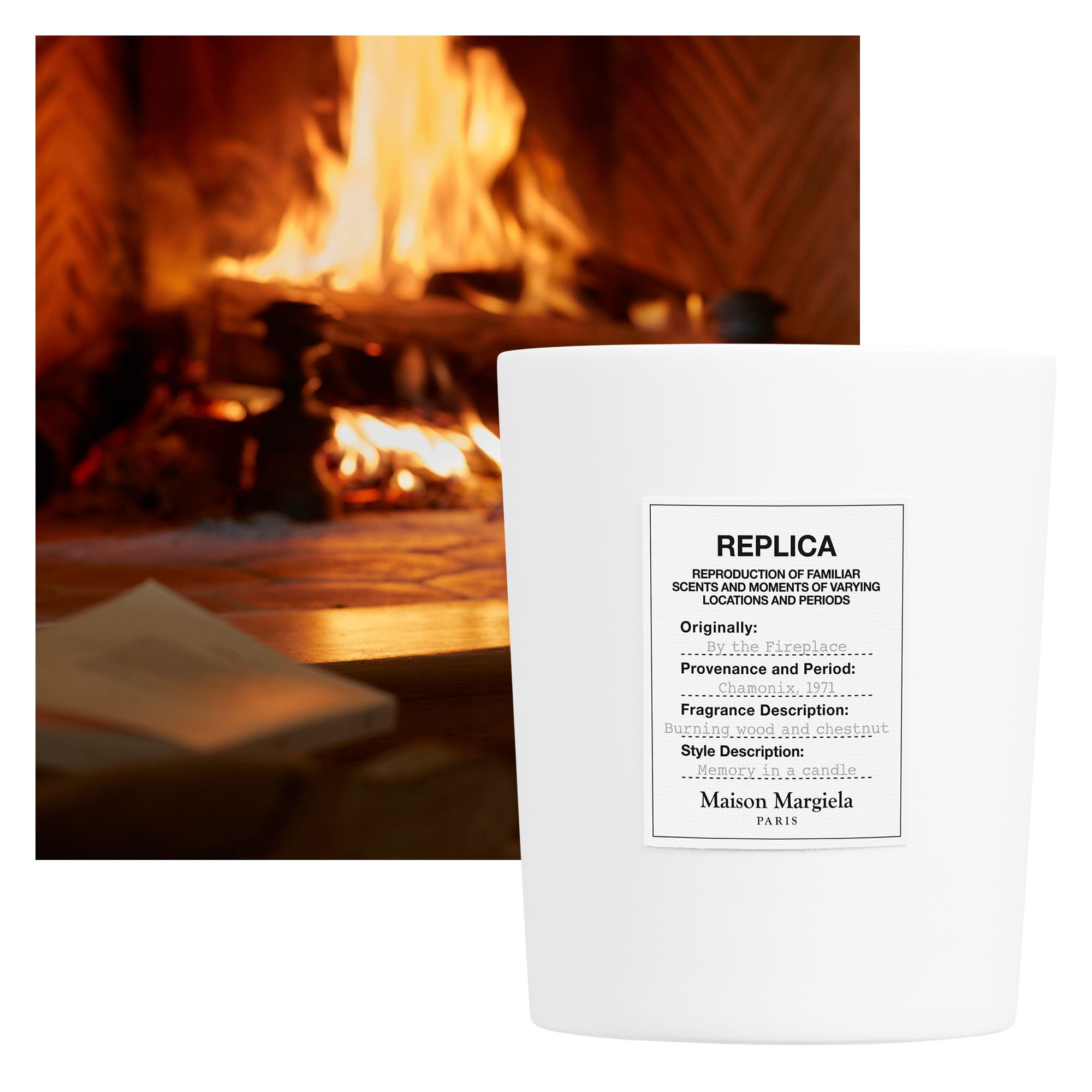 Maison Margiela Fragrances REPLICA By the Fireplace Scented Candle | 600g | Maison Margiela Fragrances