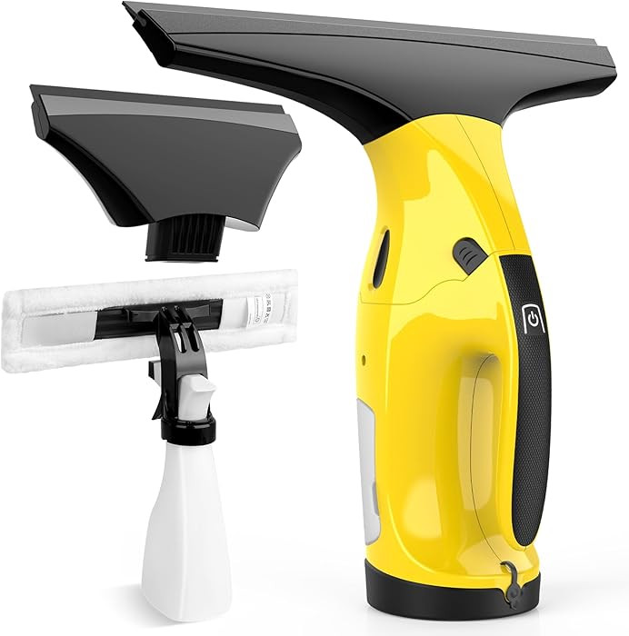 Rechargeable Window Vac, Electric Window Vacuum Squeegee, with 11 in. and 6.7 in. Squeegee Blades... | Amazon (US)