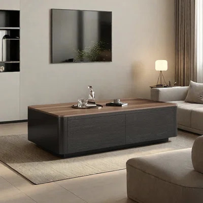 Rectangular storage coffee table living room | Wayfair North America