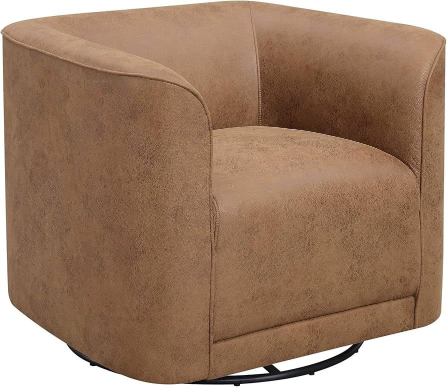 Wallace & Bay Ryan Swivel Chair, Rustic Brown | Amazon (US)