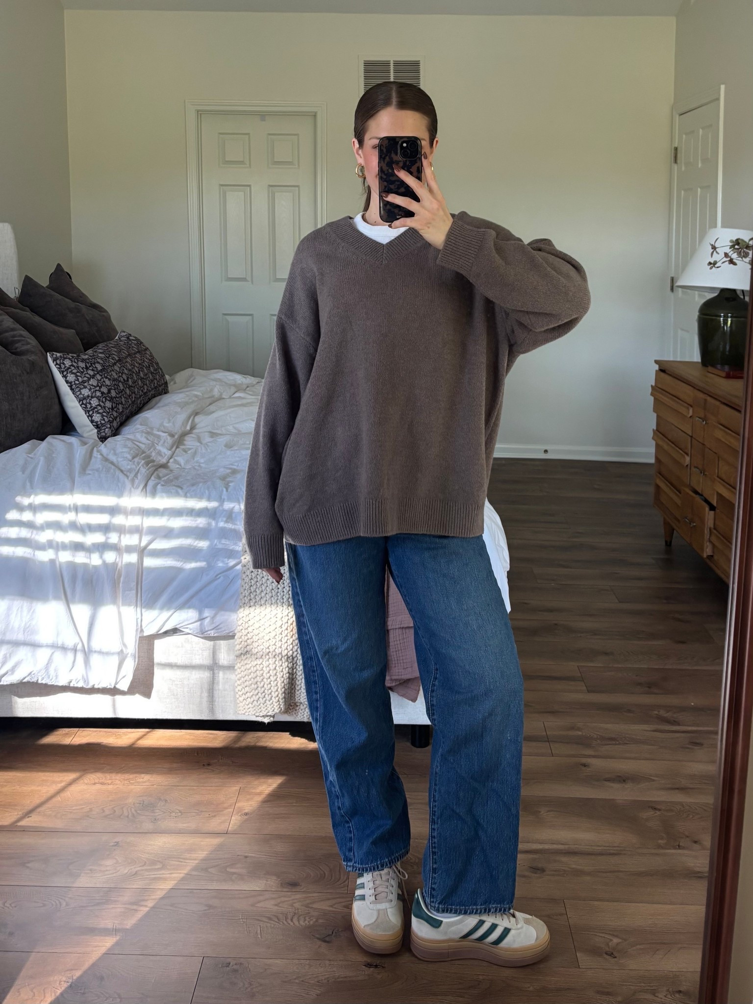 Rainy day cozy fit 🌧️🤍