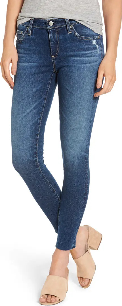 AG The Legging Raw Hem Ankle Skinny Jeans | Nordstrom | Nordstrom