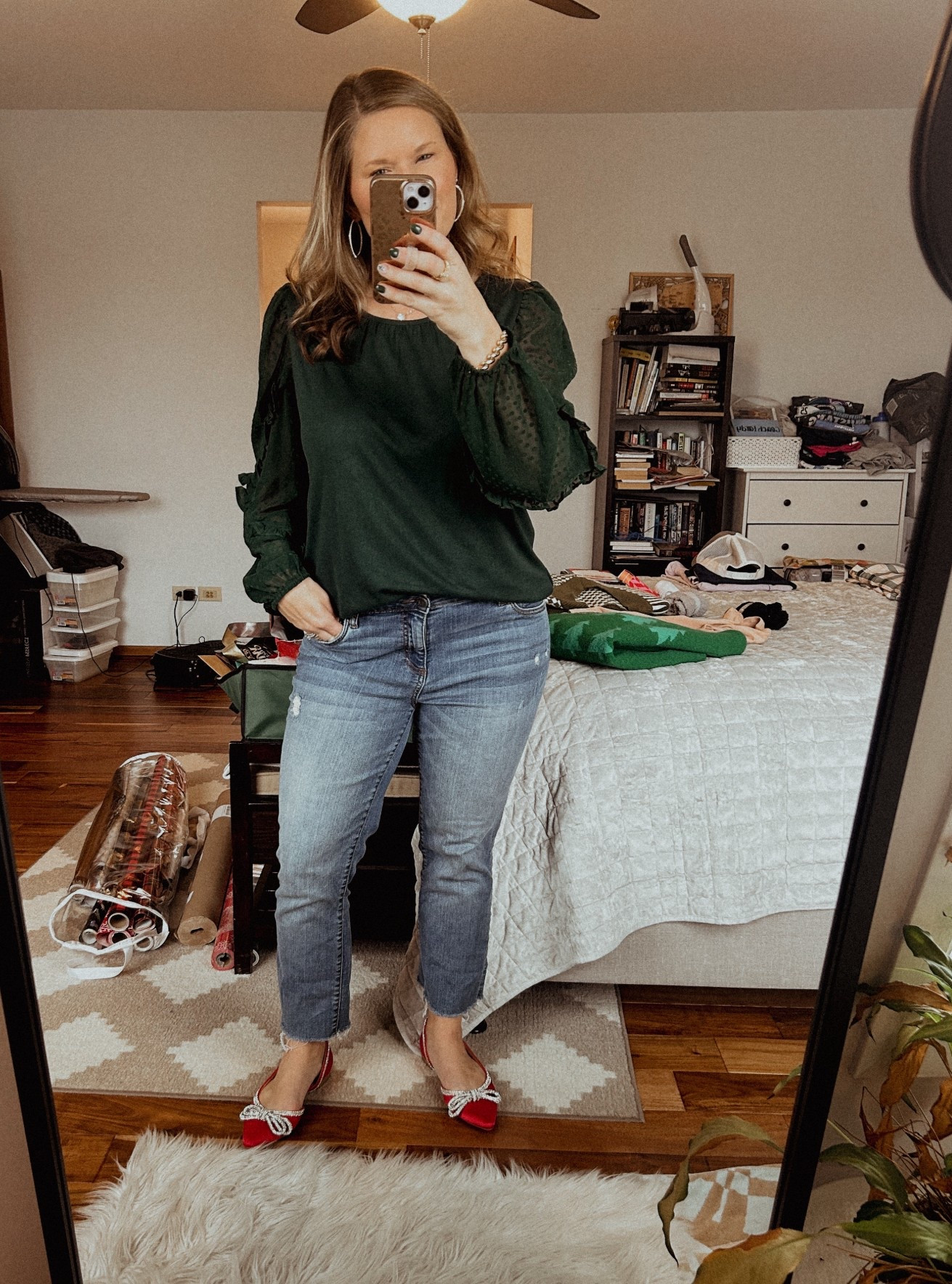 Christmas Day. I don’t get to wear these shoes very often but love them so much!!! 

#LTKHoliday #LTKOver40 #LTKSeasonal