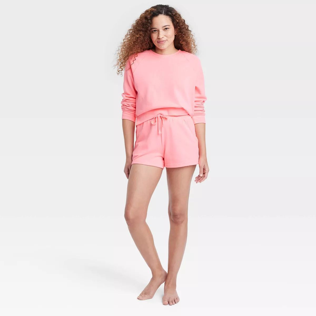 Women's Fleece Lounge Shorts - Colsie™ Pink M | Target