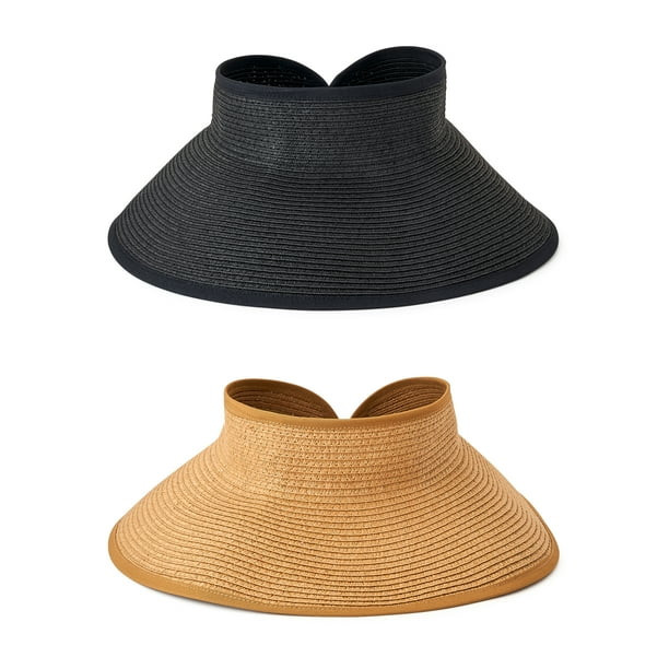 Time and Tru Women's Packable Visors, 2-Pack | Walmart (US)