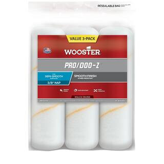 9 in. x 3/8 in. Pro/Doo-Z High-Density Woven Roller Cover (3-Pack) | The Home Depot