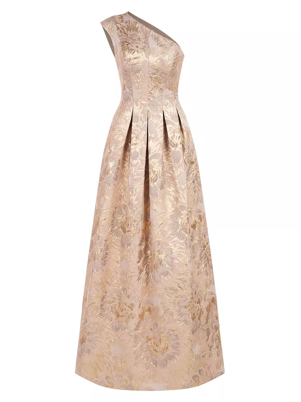 Carolyn Jacquard One-Shoulder Gown | Saks Fifth Avenue