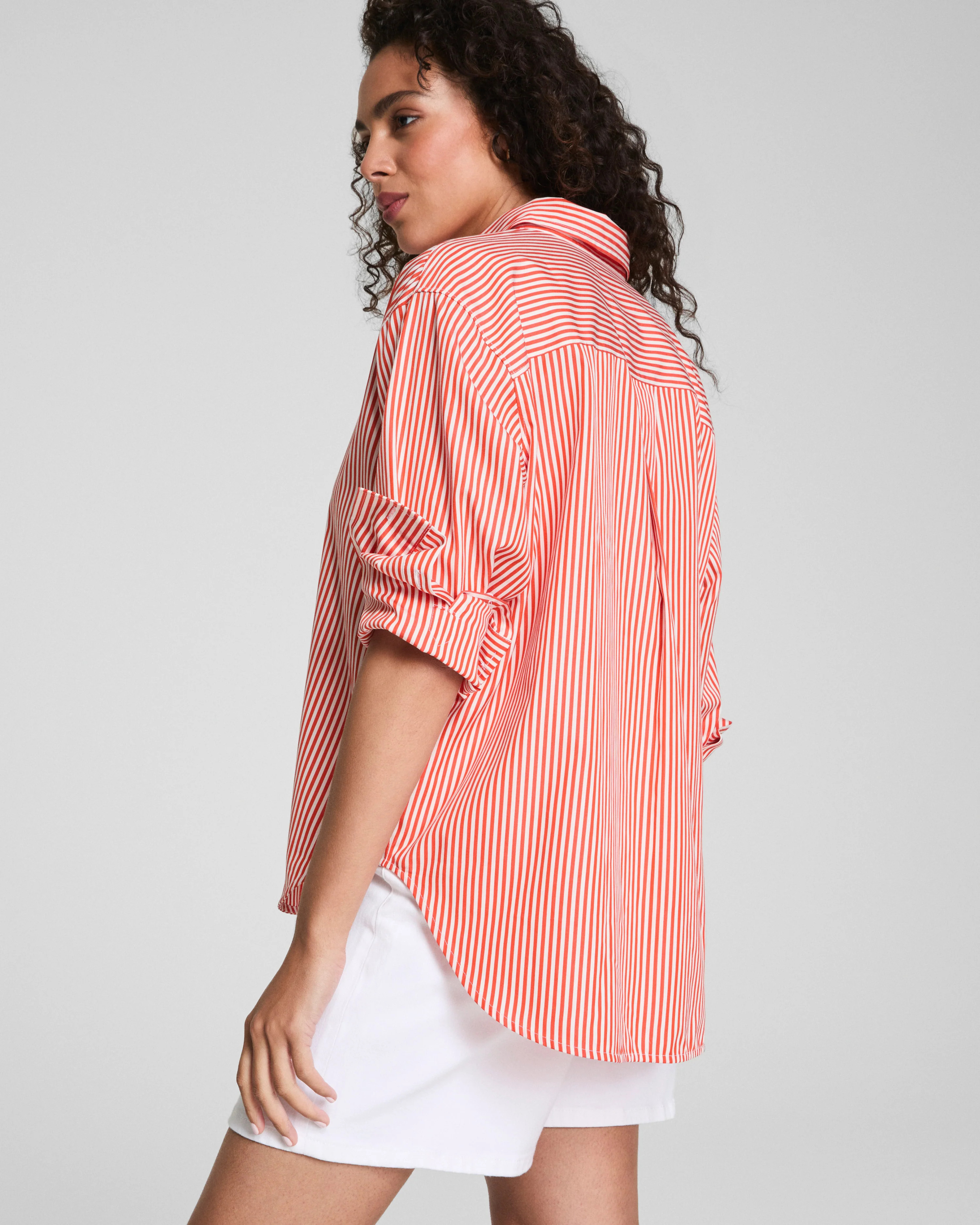 SPANX® Poplin Oversized Button-Up Shirt | Spanx
