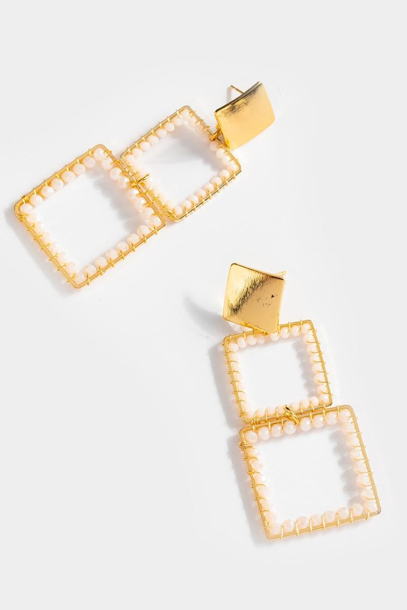Saydie Square Chandelier Earrings | Francesca’s Collections