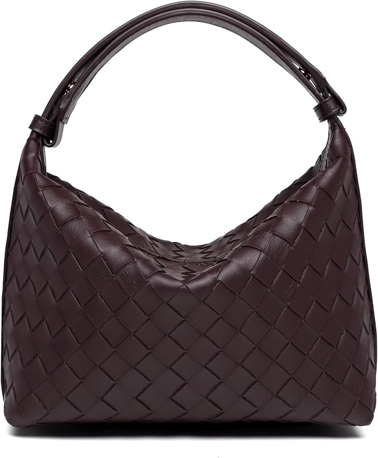 Woven Bags Vegan Leather Shoulder Bag Trendy Woven Handbag Handmade Purses for Women | Amazon (CA)