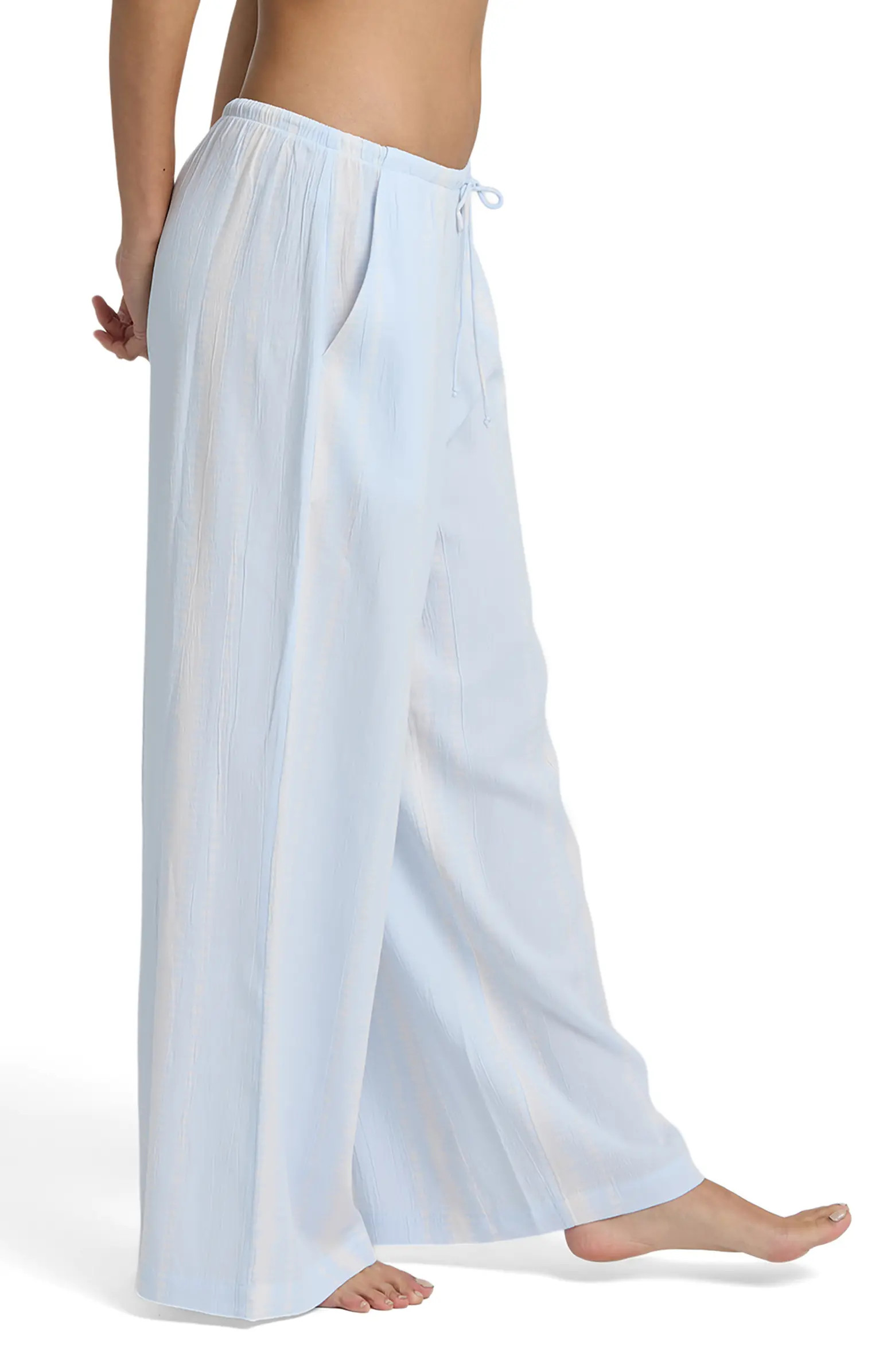 Beach Bound Crinkle Wide Leg Pants | Nordstrom