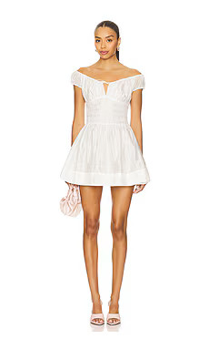 Camila Coelho Anastacia Mini Dress in White from Revolve.com | Revolve Clothing (Global)