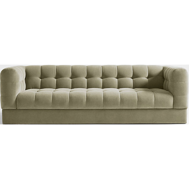 Chiltern Velvet Tufted Sofa 94" + Reviews | Crate & Barrel | Crate & Barrel