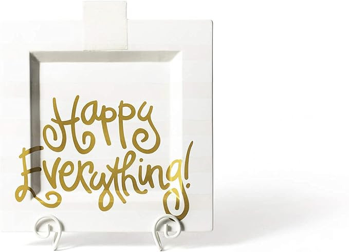 White Stripe Big Square Serving Platter | Amazon (US)