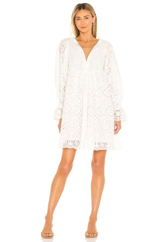 Spell Dylan Smock Dress in White from Revolve.com | Revolve Clothing (Global)