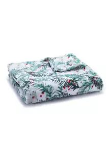 Leaves Plush Throw Blanket | Belk