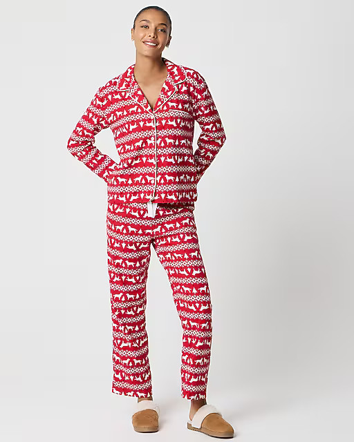 Petite flannel pajama set | J.Crew Factory