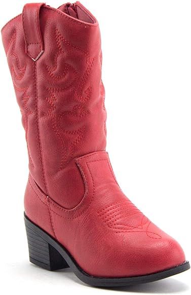 Ositos Kids Girls BDW-14 Tall Stitched Western Cowboy Cowgirl Boots | Amazon (US)
