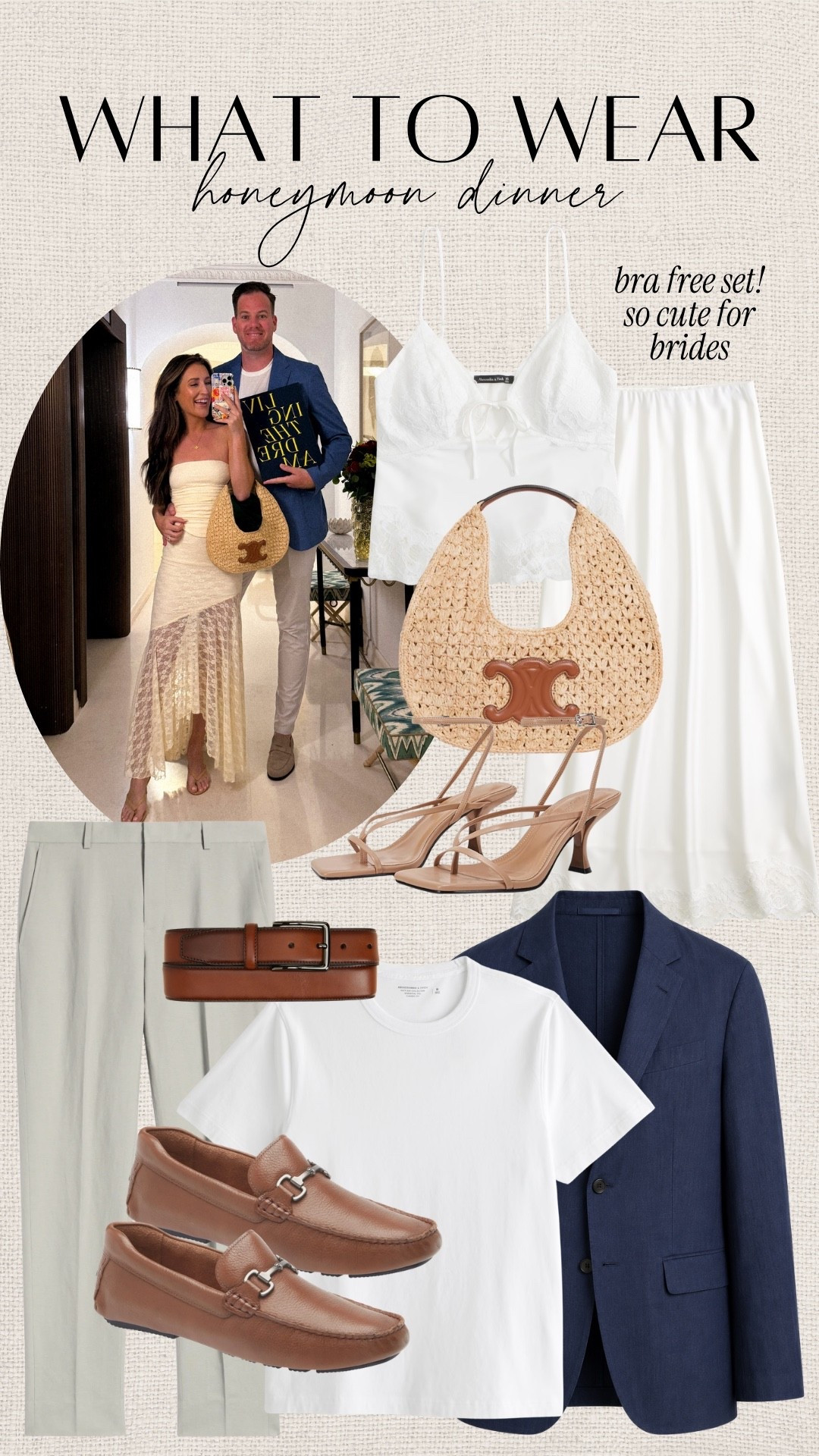 What to wear: euro summer honeymoon dinner for him and her 

Abercrombie sale: use code AFLTK for extra 20% off everything

#LTKxAbercrombie #LTKWedding #LTKMens