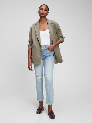 Oversized Khaki Blazer | Gap (CA)
