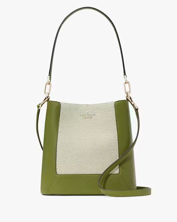 Lena Canvas Colorblock Bucket Bag | Kate Spade Outlet