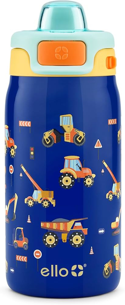 Ello Kids Pop & Fill 12oz Toddler Water Bottle with Quick Fill Lid, Double-Wall Vacuum Insulated ... | Amazon (US)