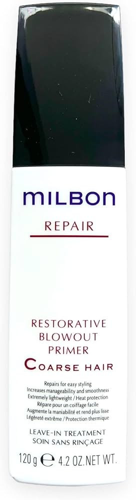 Milbon Repair Restorative Blowout Primer Coarse Hair 4.2oz | Amazon (US)