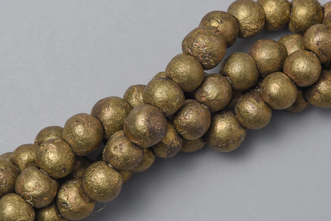 Jumbo Brass Beads From Nigeria. African Tribal Hollow Large Metal Beads. Home Decor Beads. MB-181... | Etsy (US)